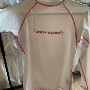 White body glove swim shirt